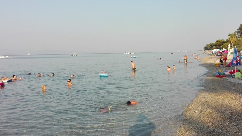 Sandy beach near Theramvos Studios - Polychrono Kassandra