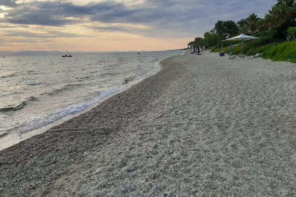Crystal clear sea water at Polychrono beach - near Theramvos Studios
